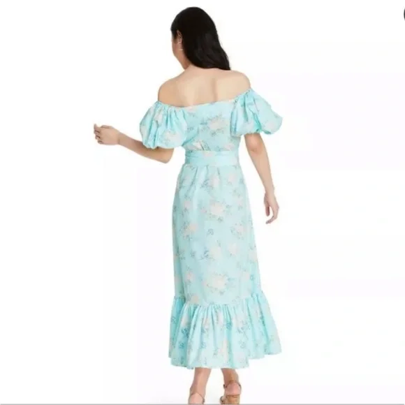 LoveShackFancy Estelle Puff Sleeve Floral Maxi Dress - Picture 12 of 13